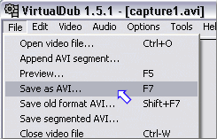 VirtualDub. Соединение нескольких AVI файлов