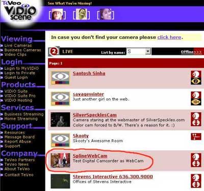 Цифровая видеокамера как web-камера