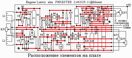 电子金属探测器。 方案