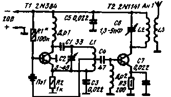 Transmissor simples na banda de 144 MHz