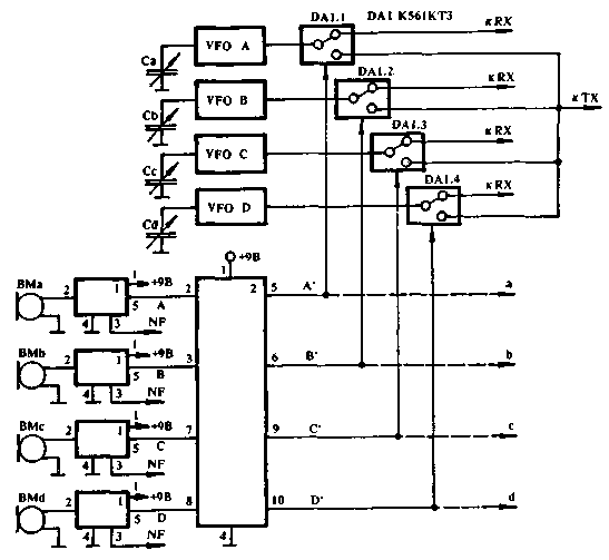 MULTIVOXトランシーバーの回路図