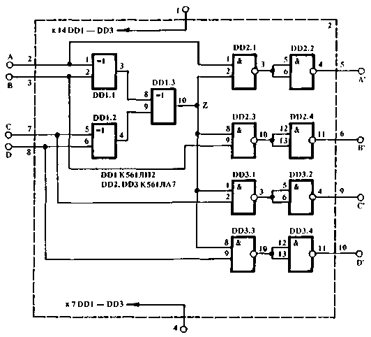 סכמטי של מקלט משדר MULTIVOX