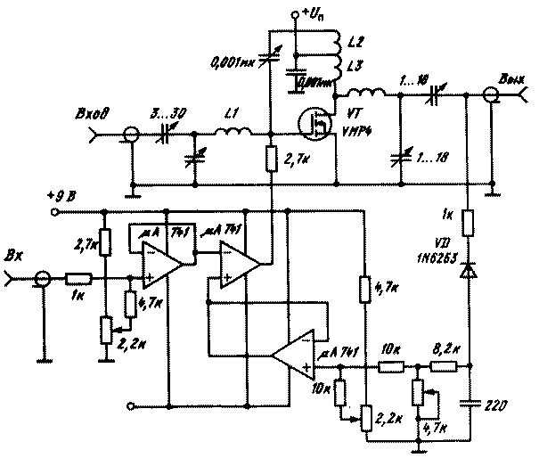 Circuiti pratici di amplificatori di potenza a banda stretta basati su transistor ad effetto di campo