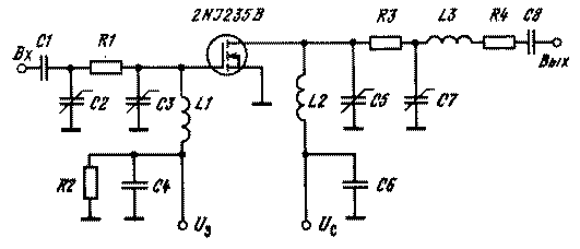 Practical circuits of narrow-band power amplifiers based on field-effect transistors